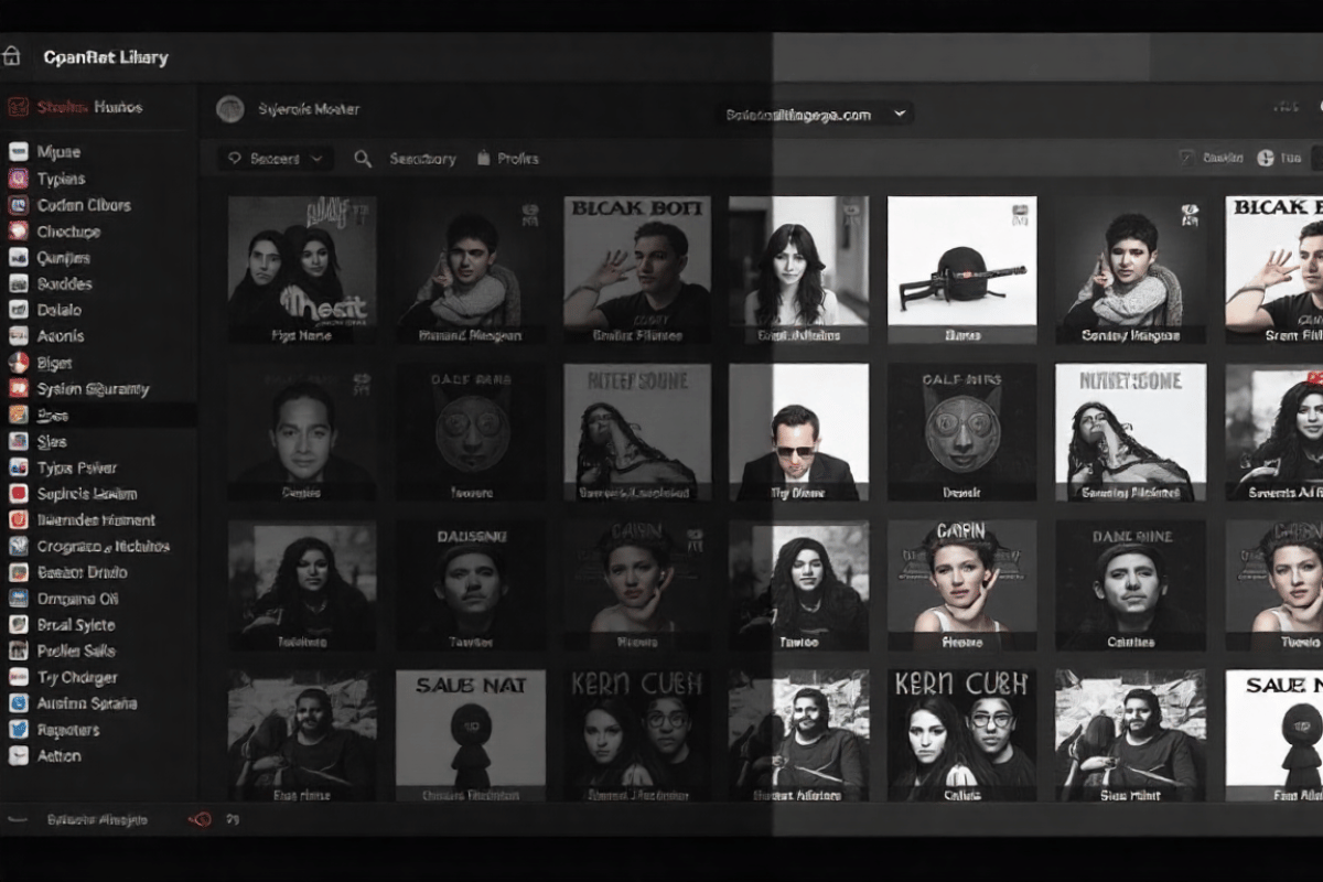 Storyboard panels showing clean release workflow from prompts to mastering and upload