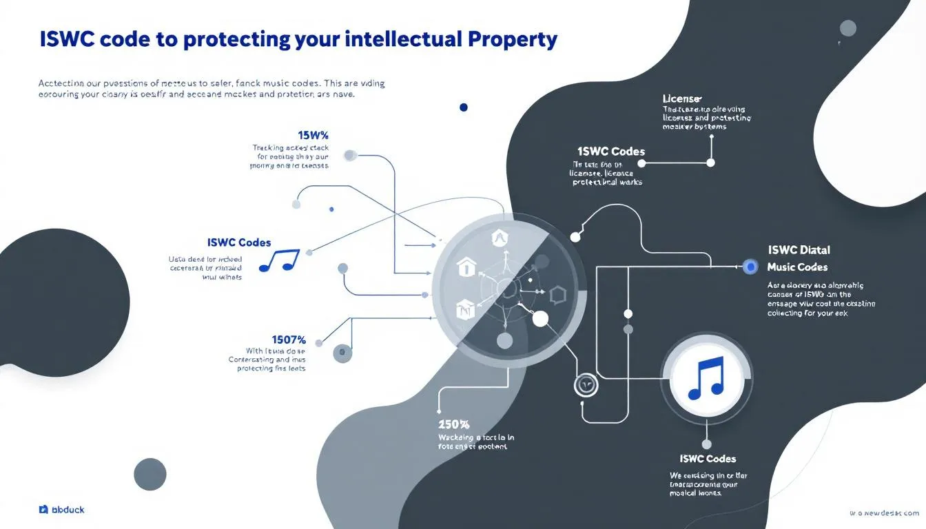 An infographic showcasing the significance of ISWC codes in protecting intellectual property.