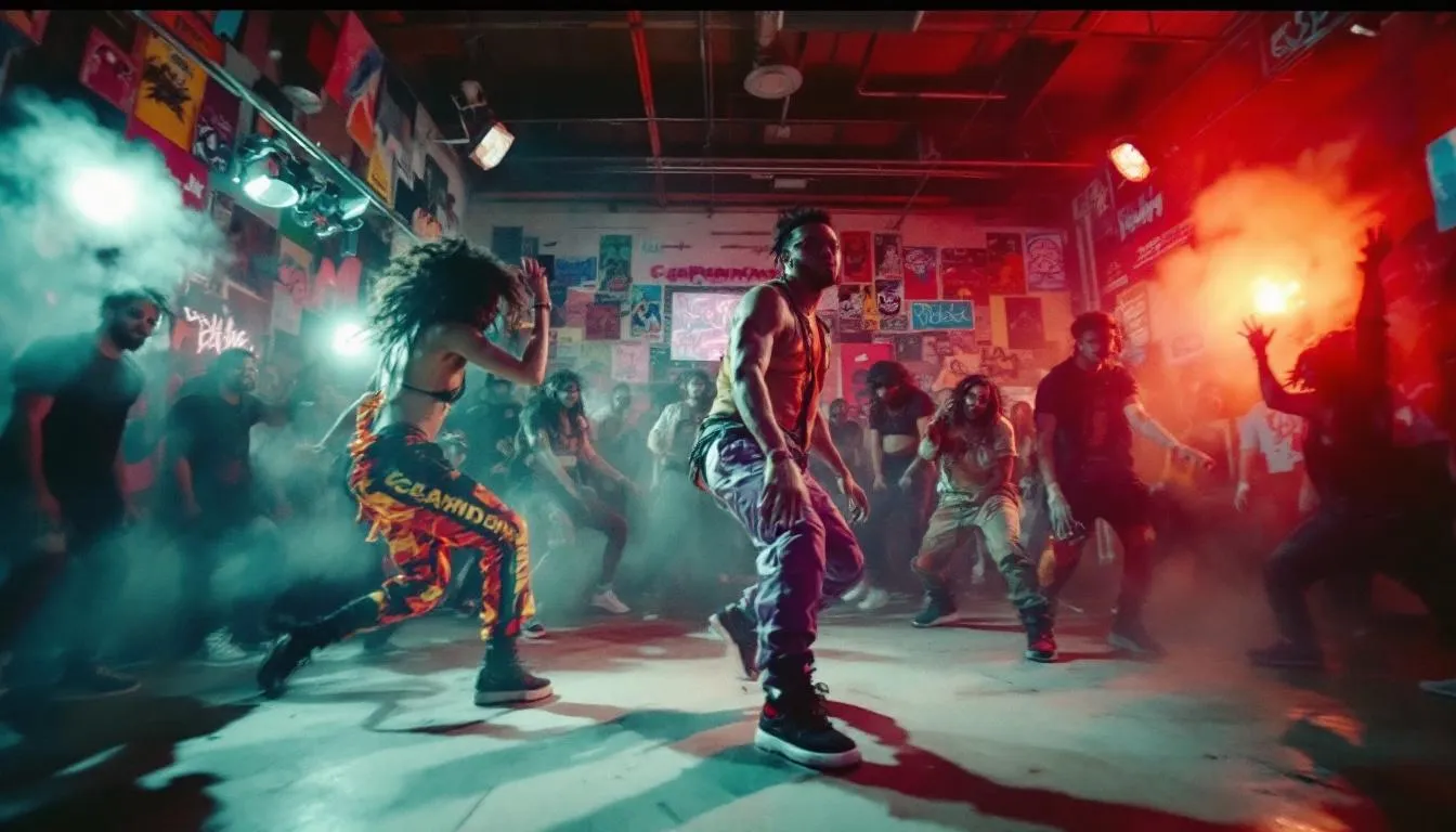 A music video being filmed to promote new music.