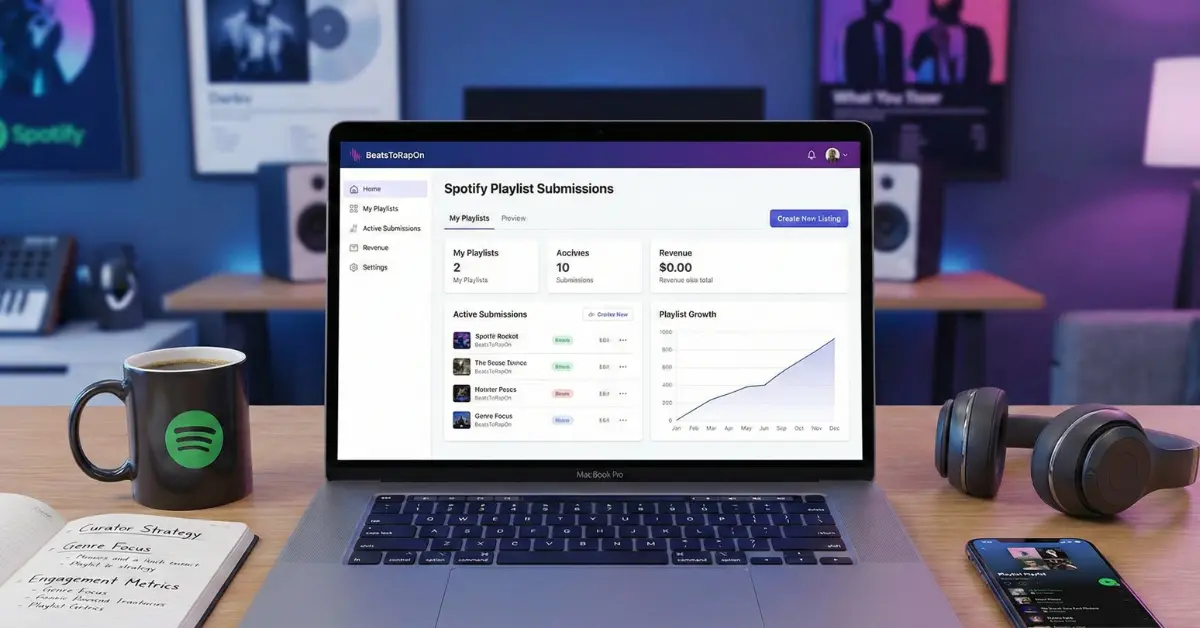 A persin submitting a submit spotify playlists