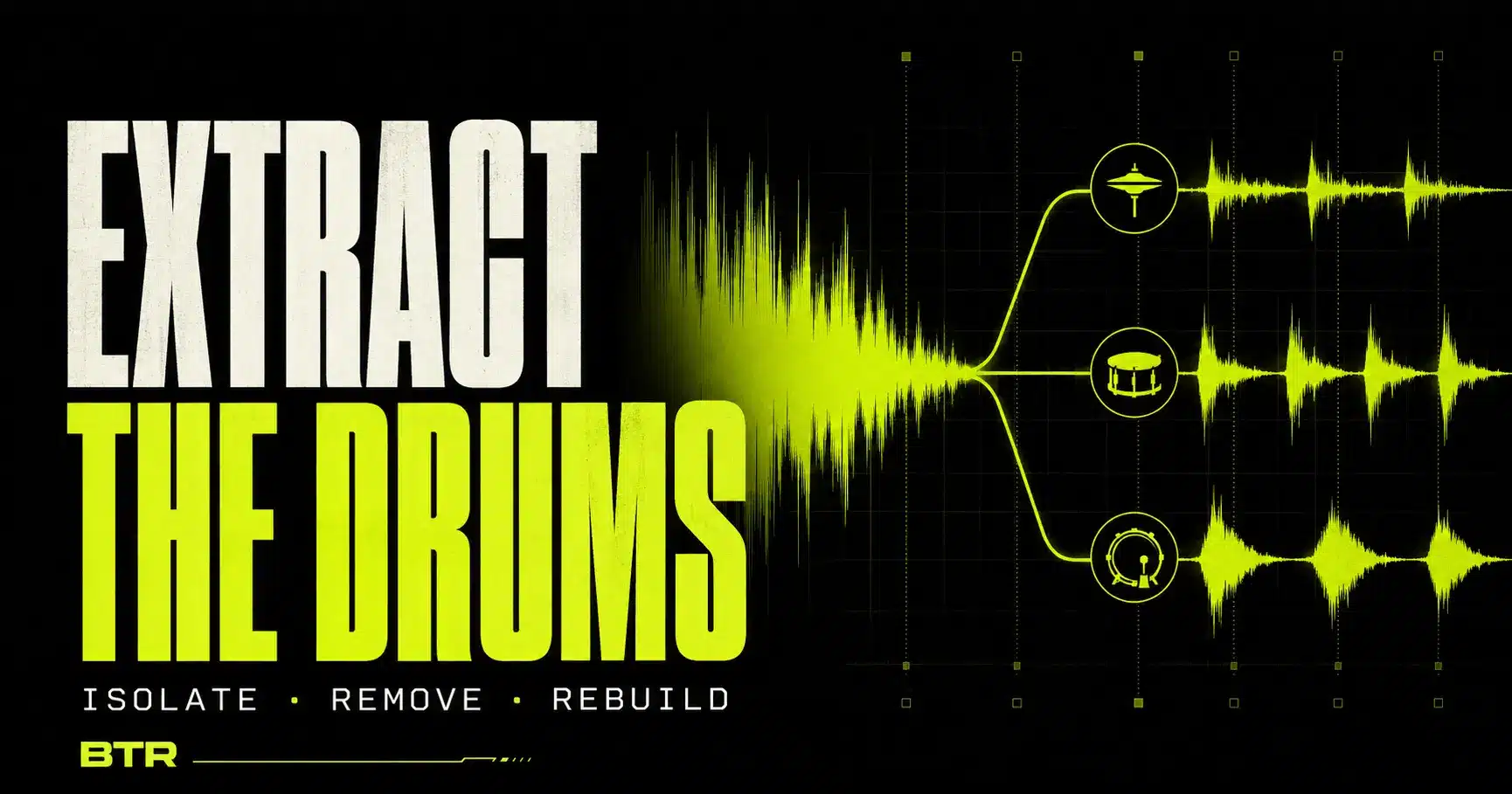 How to extract drums from a song and create a drumless track
