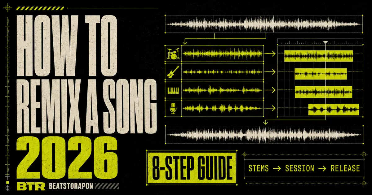 How to remix a song using AI stem separation, BPM detection and a digital audio workstation