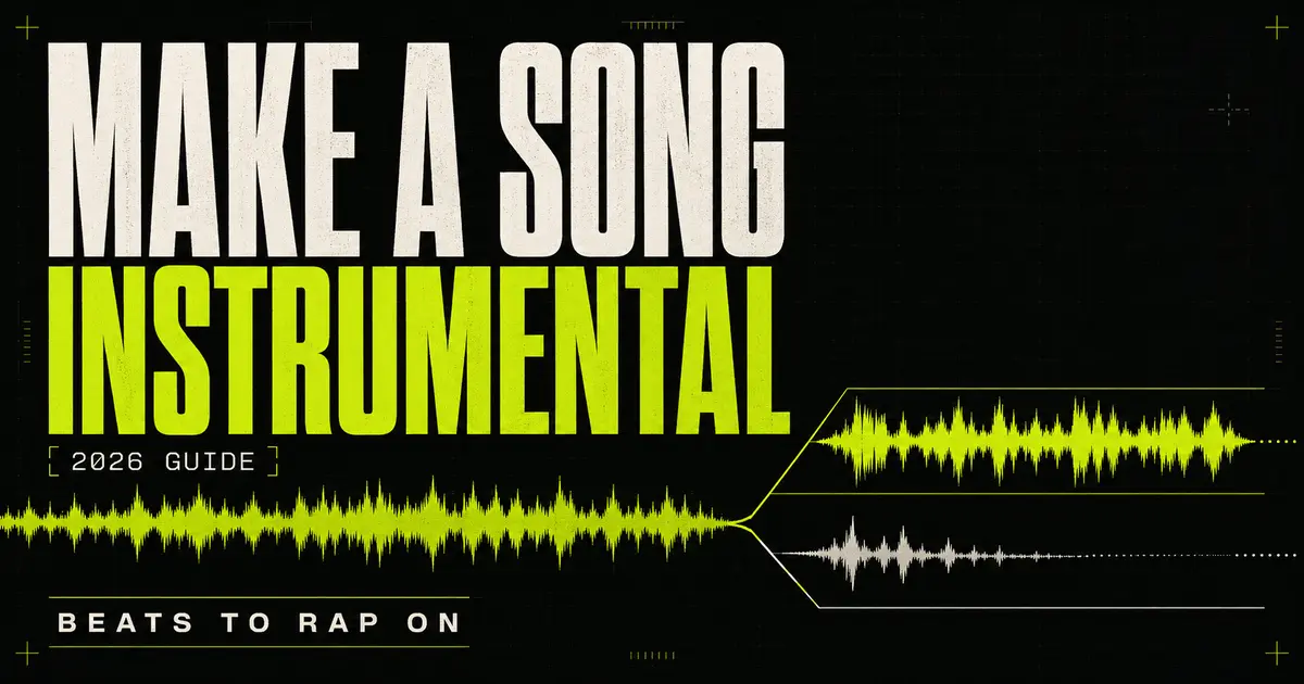 How to make a song instrumental with AI stem separation