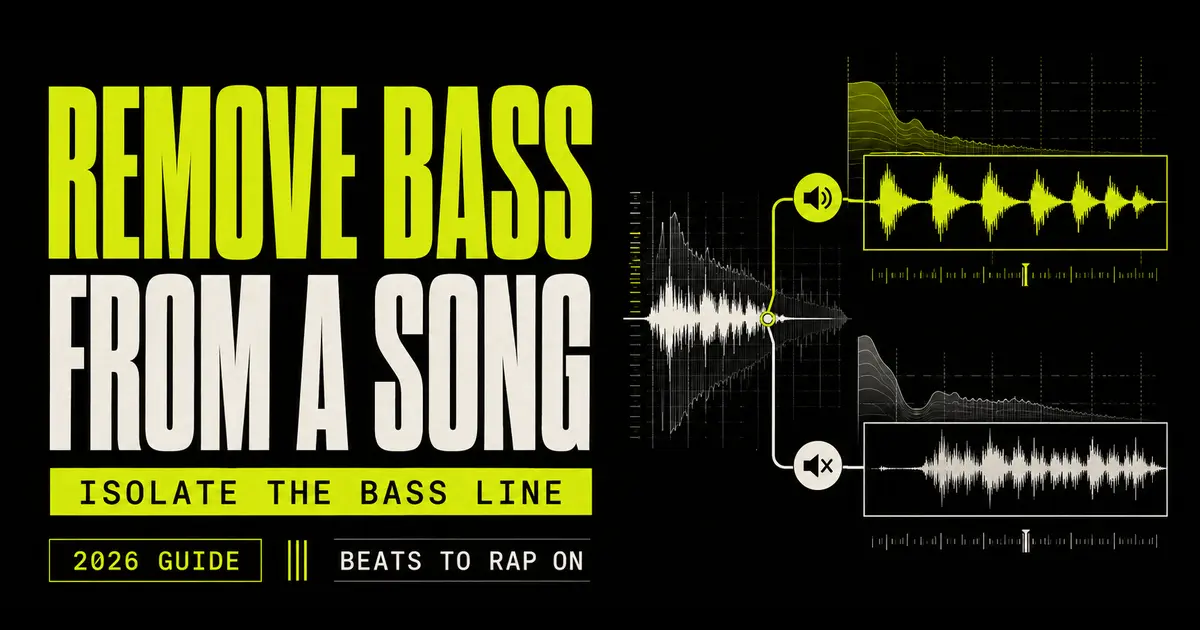 How to remove bass from a song and isolate the bass line with AI